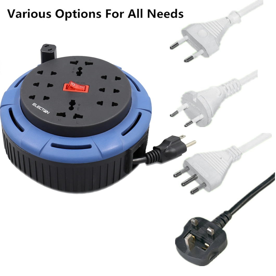 10-15 Meter Cable Reel Type Extension Socket with CE Certificate