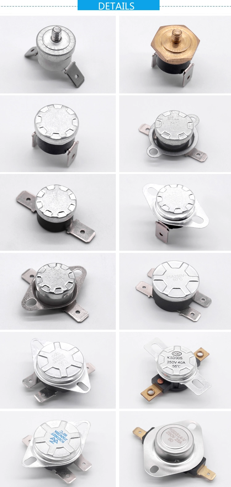 Closed Switch Thermal Fuse Switch Thermostat Switch for Mocrowave Oven