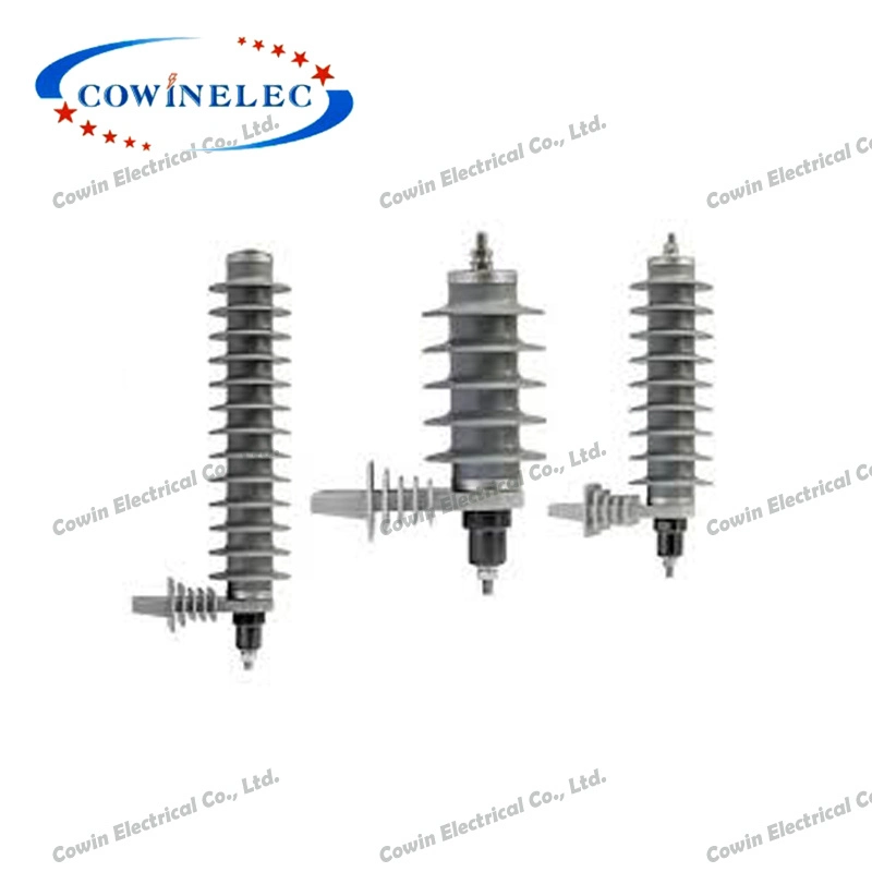 High Voltage porcelain Lightning Arrester / Surge Arrestor