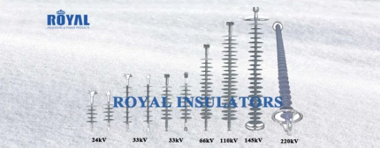 11 kV, 15 kV, 12 kV, 24 kV, 25 kV, 27 kV, 33 kV, 35 kV, 36 kV, 70 kV, 100 kV, 120 kV, Verbund-Polymer-Aufhängungsisolatoren, Polymer-Dead-End-Isolatoren, Verbund-Langstabisolatoren