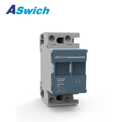 Aswich Heißer Verkauf DC 1000 V 30A Sicherungshalter Solar PV Sicherungssockel Schalter für Zwei Sicherungseinsätze TÜV CE